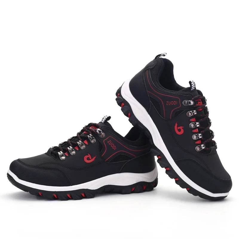 Buy Center Leather Casual Sneakers - Lightweight for All-Day Comfort - Buy Center UK