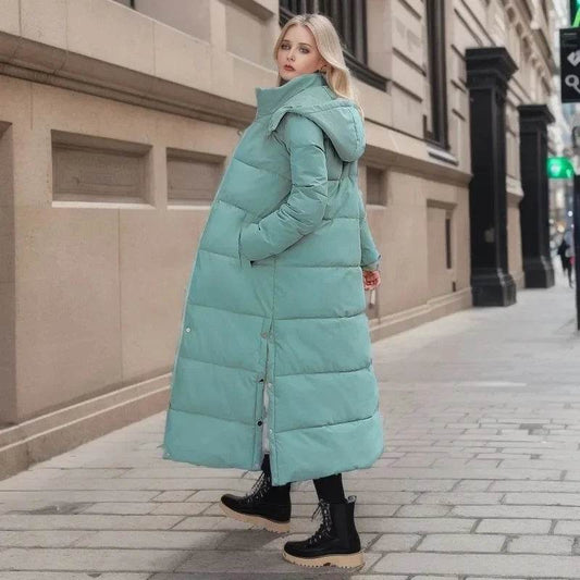 Buy Center Hooded Feather Coat - 2023 Long Women's Down Jacket - Buy Center UK