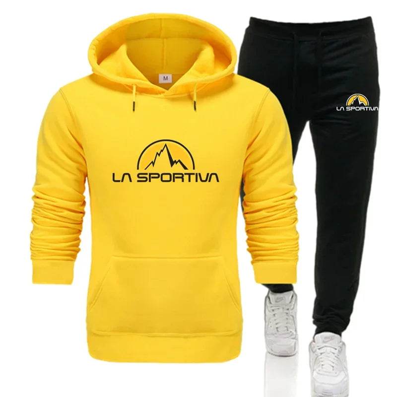 La Sportiva Men's Hooded Pullover & Sweatpants Casual Tracksuit - Buy Center UK