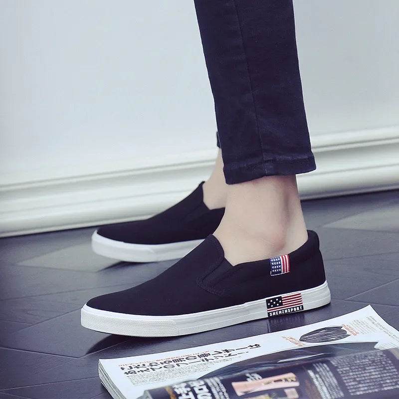 Buy Center Luxury Men’s Casual Canvas Loafers - Breathable Slip-On Flats - Buy Center UK