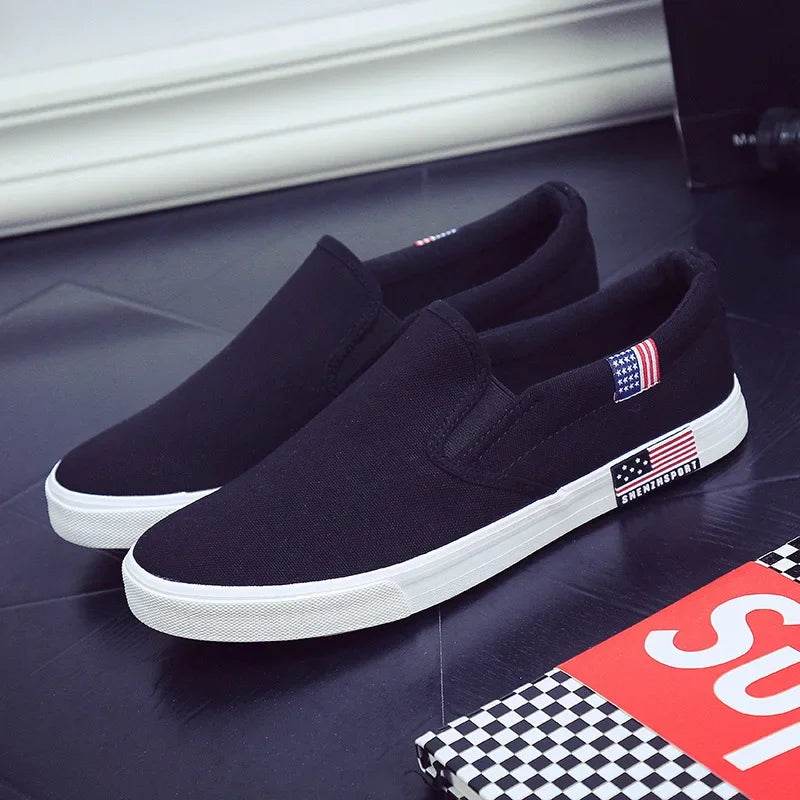 Buy Center Luxury Men’s Casual Canvas Loafers - Breathable Slip-On Flats - Buy Center UK