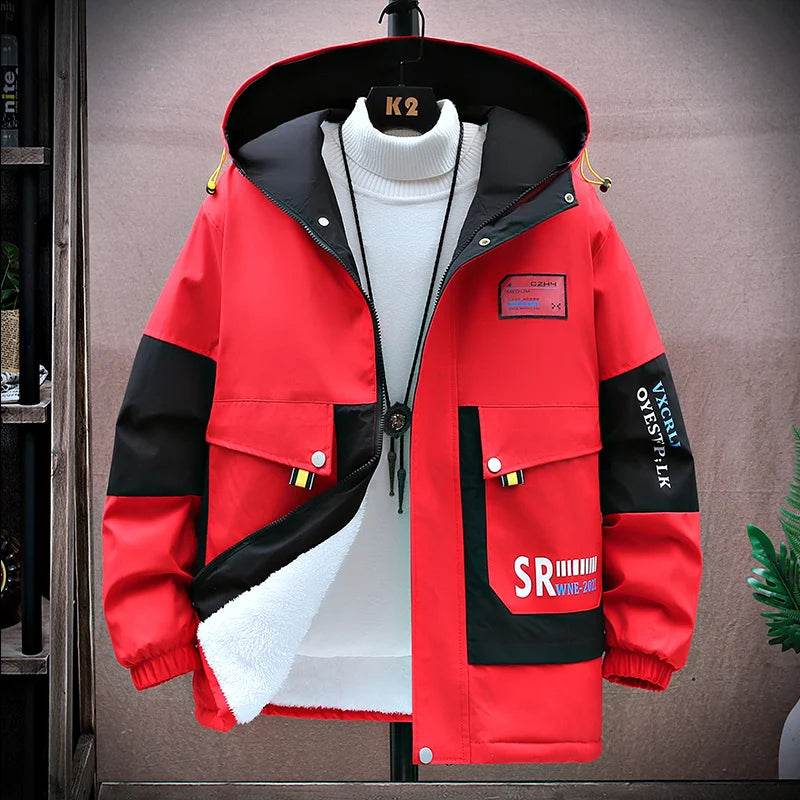 Buy Center Autumn/Winter Hooded Jacket - Windproof, Thick Insulation - Buy Center UK