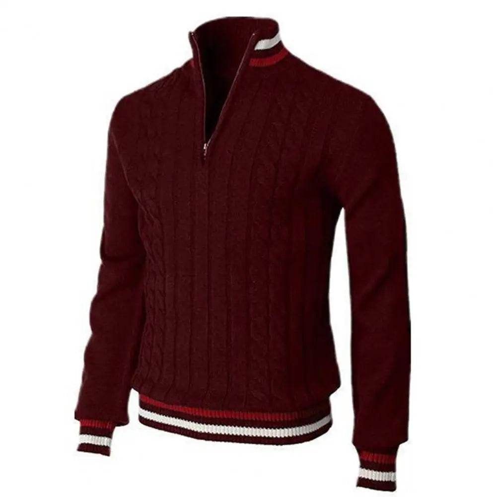 Buy Center Turtleneck Pullover Sweater - Patchwork Color Twist Design - Buy Center UK