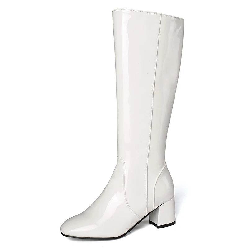 Buy Center Knee High Boots for Women - Elegant Square Toe Style - Buy Center UK