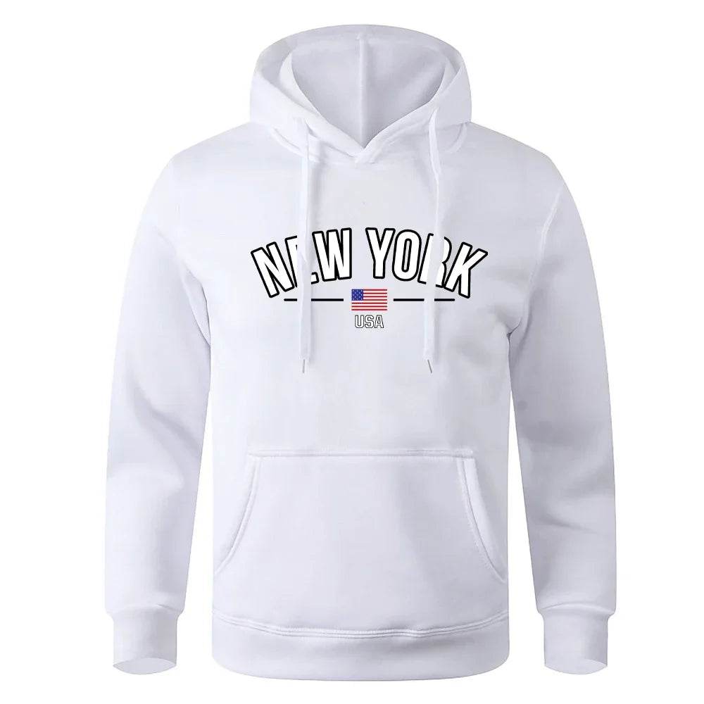 Buy Center Men’s NEW YORK City Print Hoodie - Casual Oversized Fit - Buy Center UK