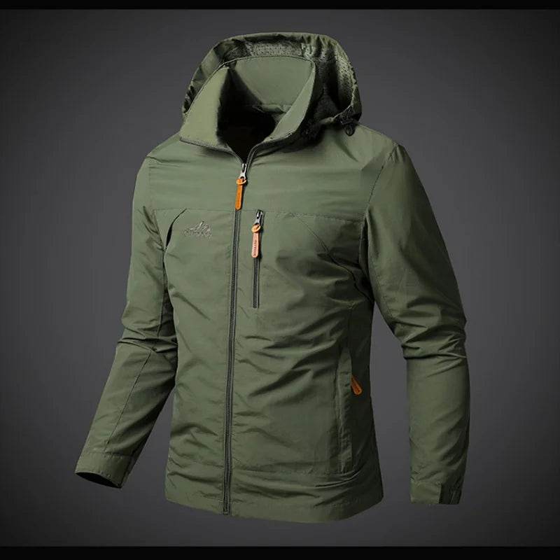 Buy Center Men's Waterproof Hooded Windbreaker for Hiking & Outdoor - Buy Center UK