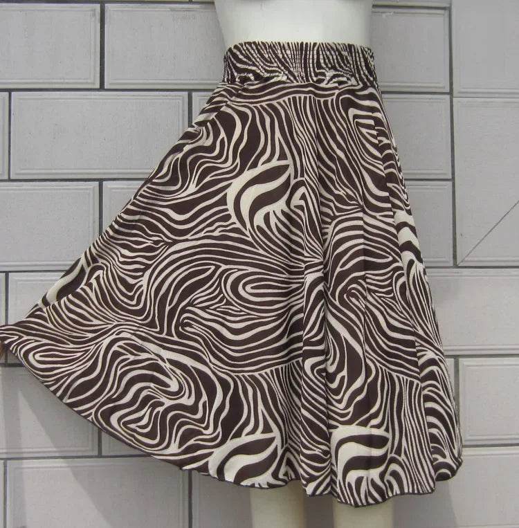 Buy Center Summer Ice Silk Skirt - Floral Design for Women - Buy Center UK