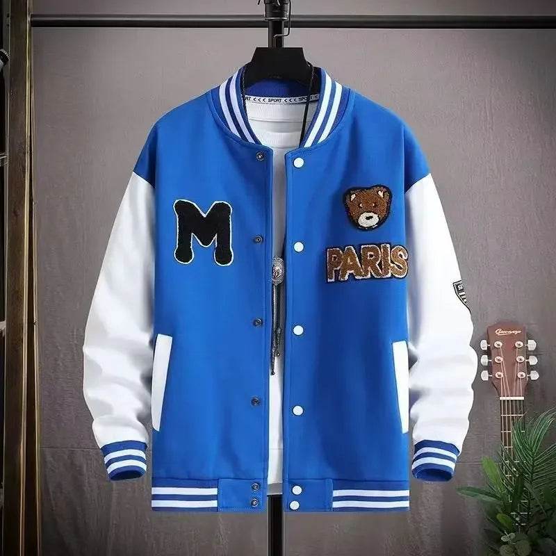 Trendy Baseball Jacket for Men - Casual Loose Fit, Hip Hop Style - Buy Center UK