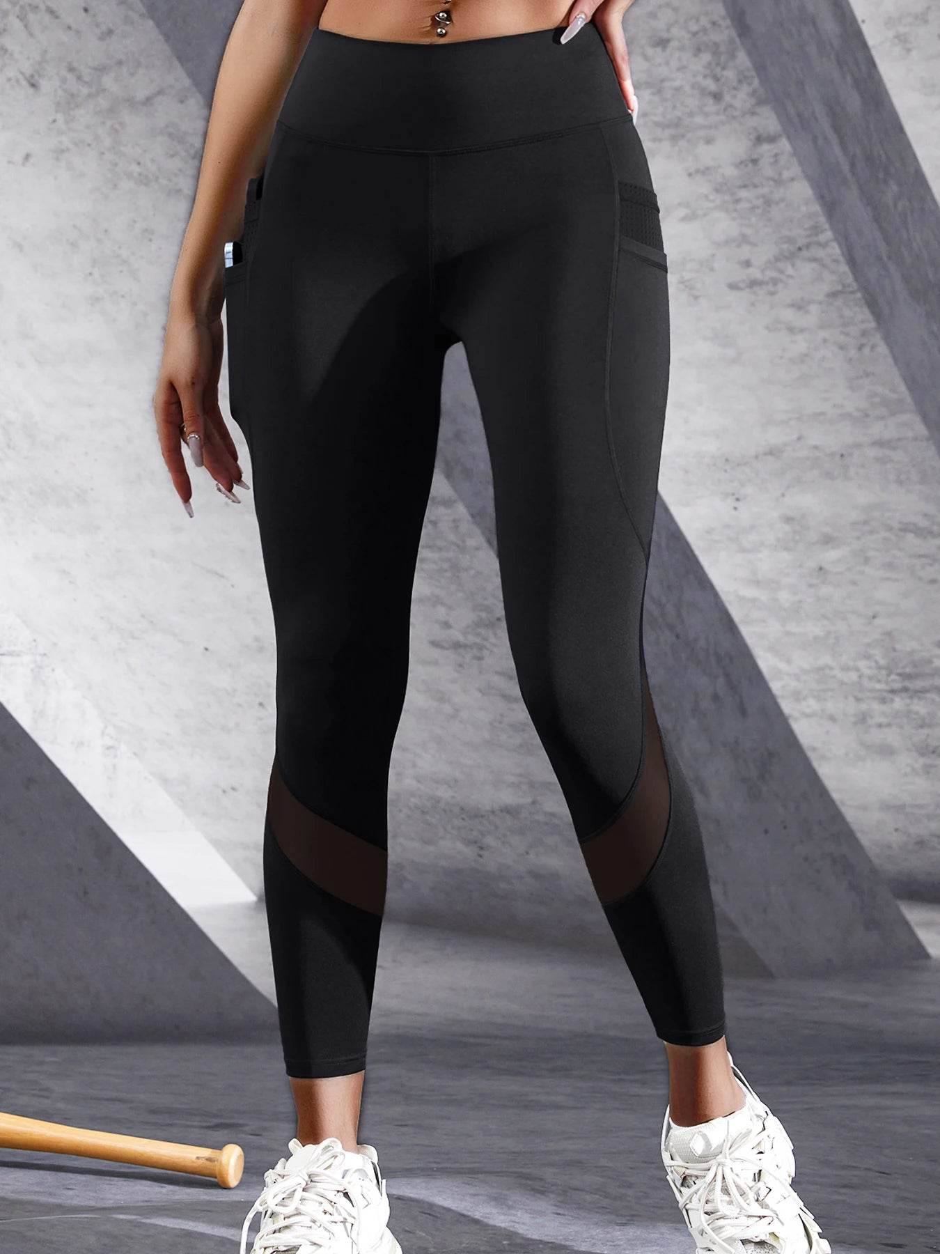 Buy Center Women's High Waist Double Pocket Yoga Pants - Stretchy Fit - Buy Center UK
