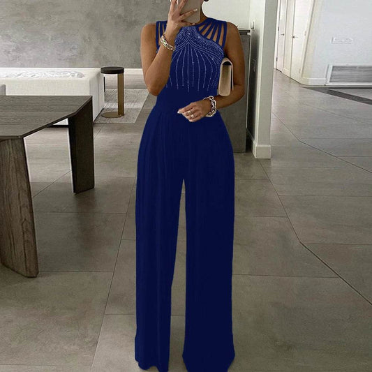 Buy Center Women's Retro Jumpsuit - Casual Solid Overalls for Summer - Buy Center UK