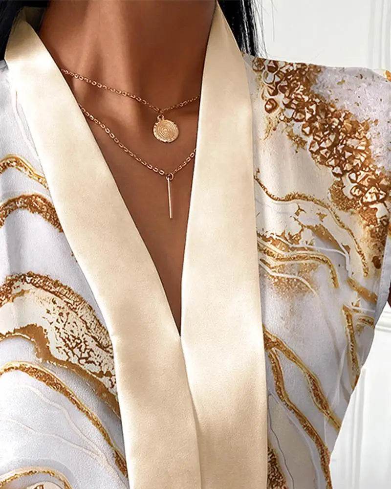 Buy Center Women's Elegant Sleeveless V-Neck Blouse for Summer - Buy Center UK