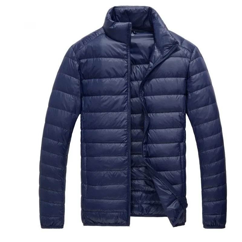 Buy Center Slim Fit Down Jacket - Lightweight Solid Color for Men - Buy Center UK