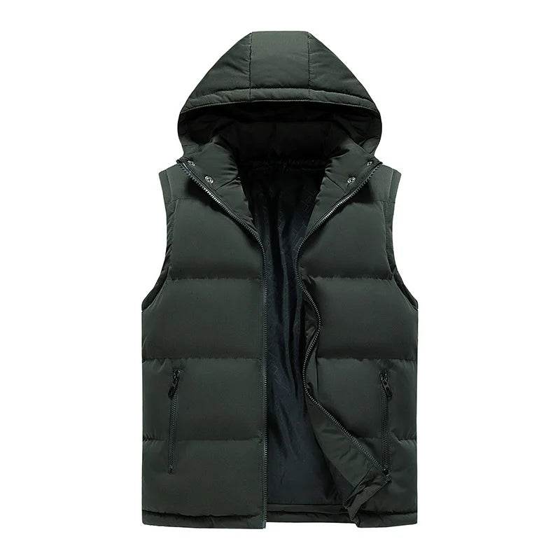 Buy Center Japanese Hooded Down Vest - Warm Windproof Coat - Buy Center UK
