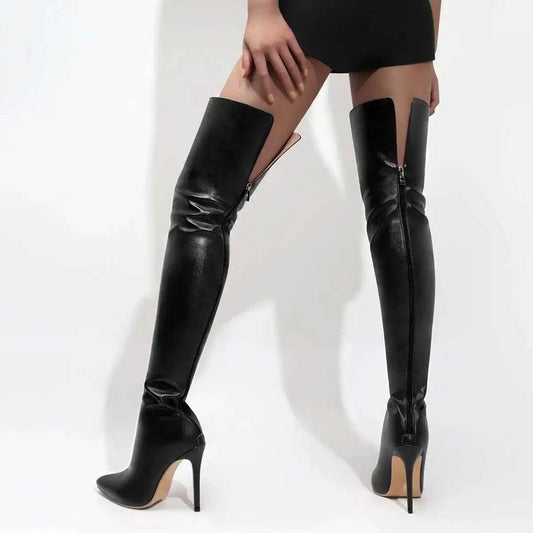 Buy Center Women's Over Knee Boots - High Heel 11cm, Big Size 40-46 - Buy Center UK