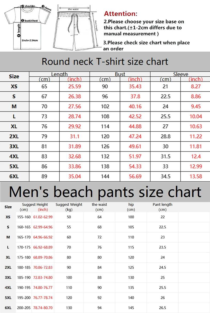 Buy Center Men's 3D Printed Casual Shorts Set - Summer Comfort Style - Buy Center UK