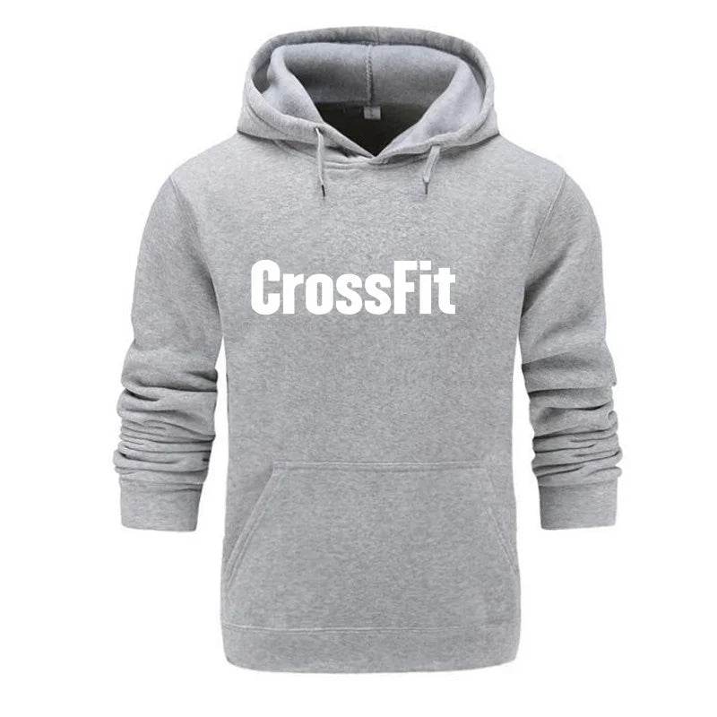 Buy Center Men's CrossFit Sweatshirt - Stylish Black Print Hoodie - Buy Center UK