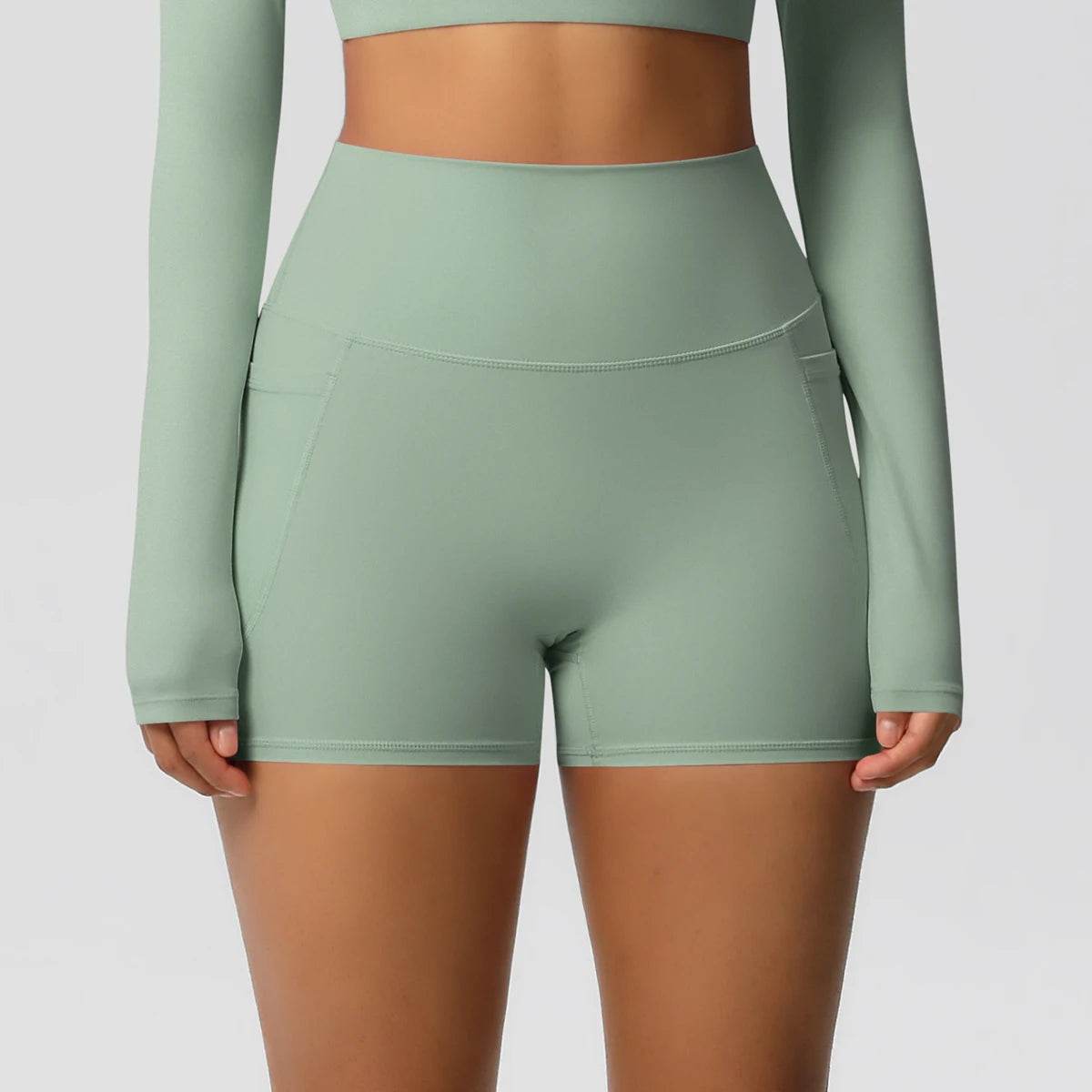 Buy Center Women's Nylon Tummy Lifting Shorts - Gym & Outdoor Ready - Buy Center UK