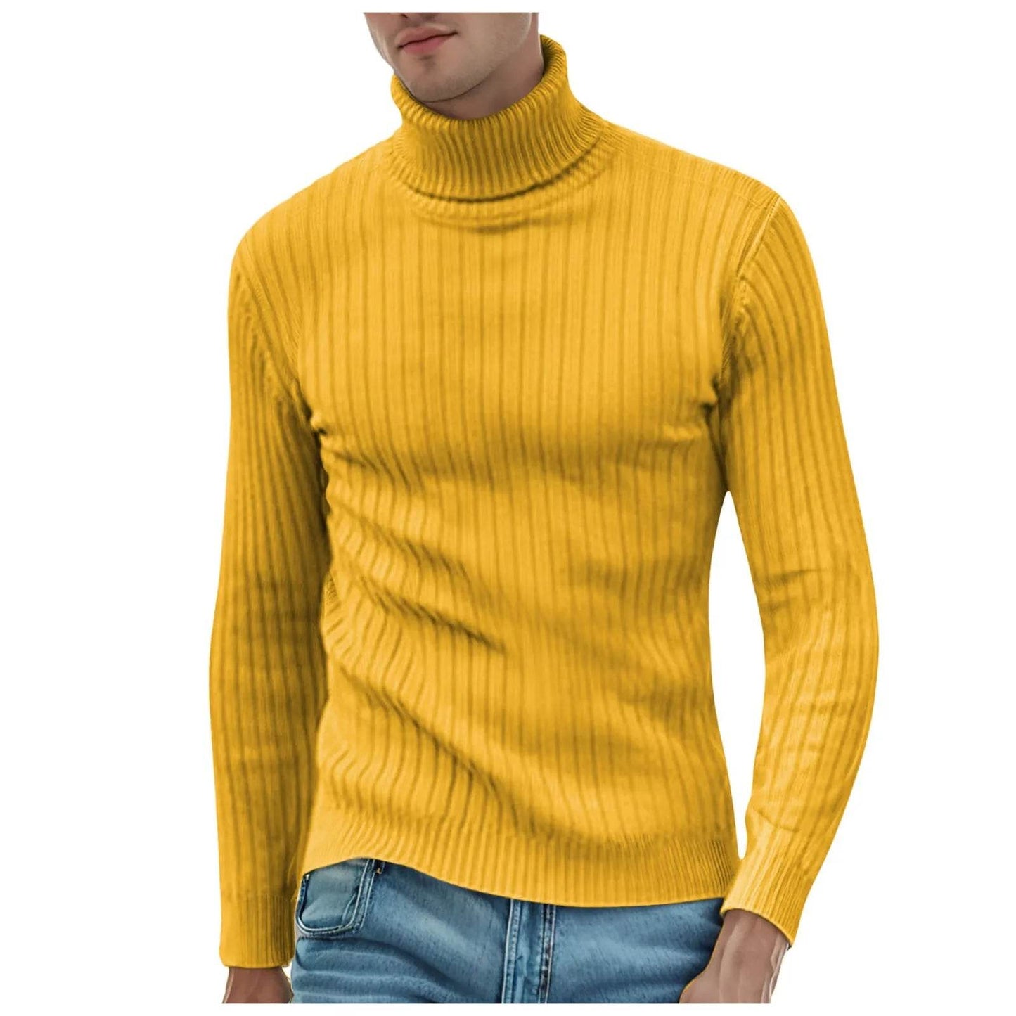 Buy Center Men's Winter Turtleneck Sweater - Warm & Stylish Knit - Buy Center UK