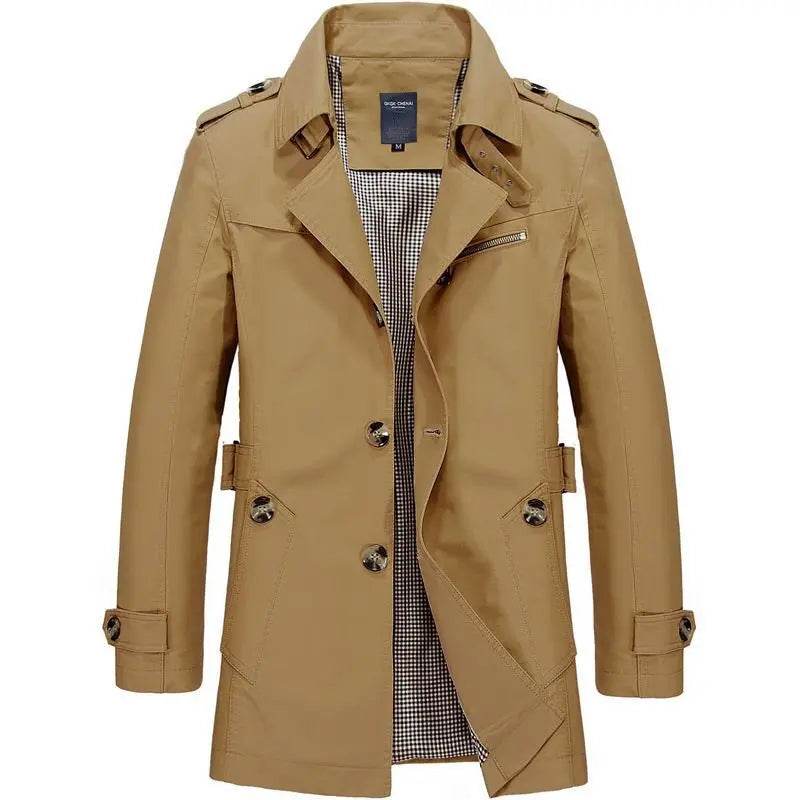 Buy Center Men’s Casual Trench Coat - Slim Fit Winter Jacket - Buy Center UK
