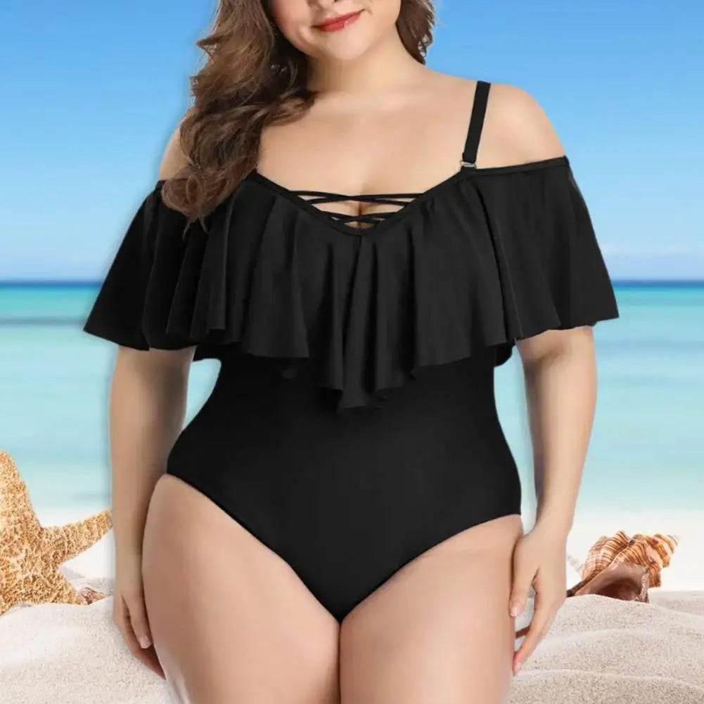 Buy Center High Waist Padded Monokini - Quick Drying Women Swimsuit - Buy Center UK