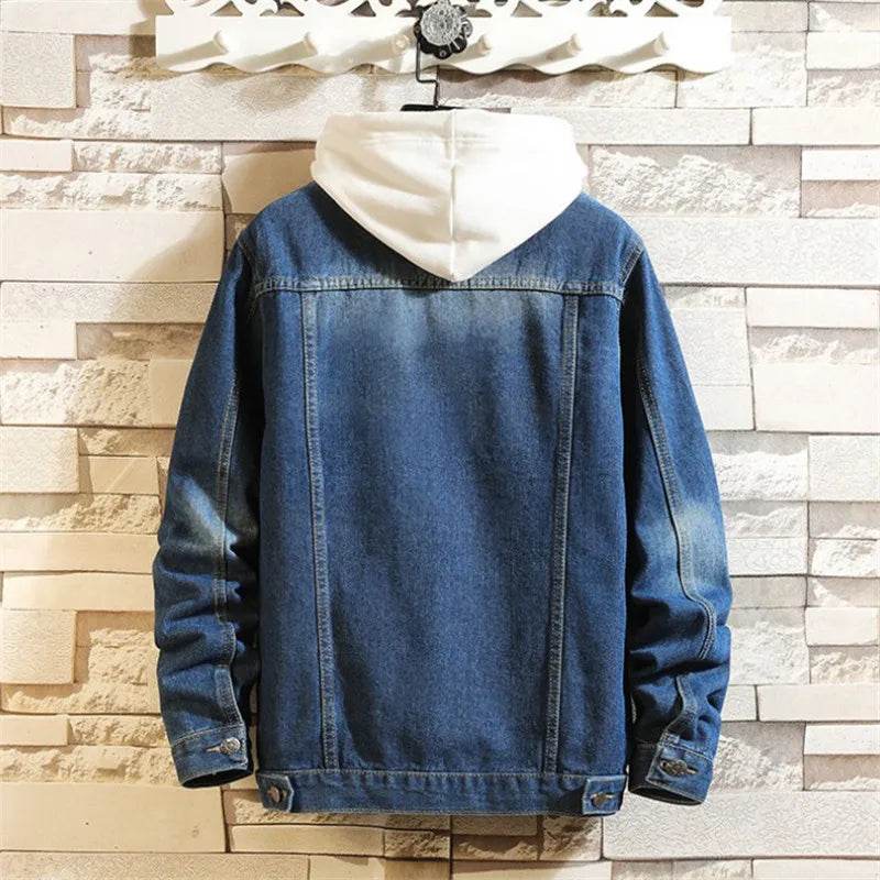 Buy Center Men's Denim Jacket - Casual Bomber Plus Size 5XL - Buy Center UK