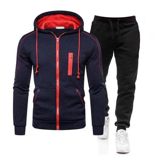 Buy Center 2024 Men’s Tracksuit - Warm Double Zipper Jacket & Pants - Buy Center UK