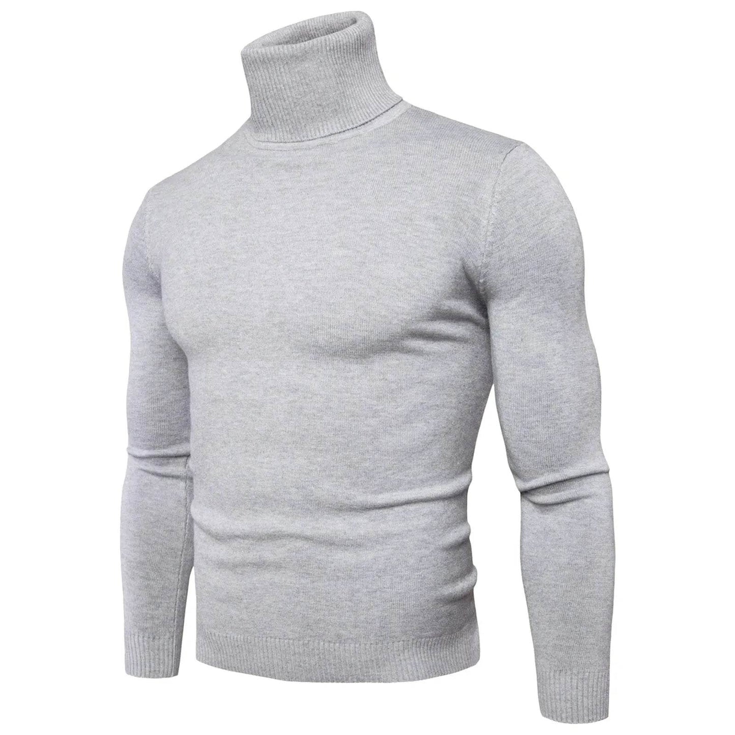 Buy Center Men's Black Turtleneck Sweater - Warm Slim Fit Autumn Top - Buy Center UK