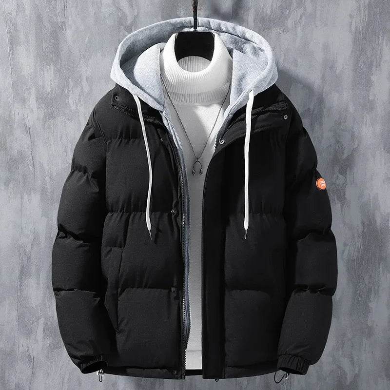 Buy Center Men's Winter Puffer Jacket - Thickened Warm Cotton Coat - Buy Center UK