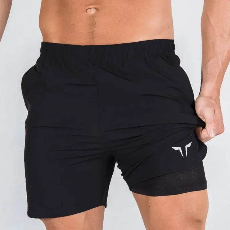 Buy Center Men's 2-in-1 Running Shorts - Quick-Drying Gym Wear - Buy Center UK