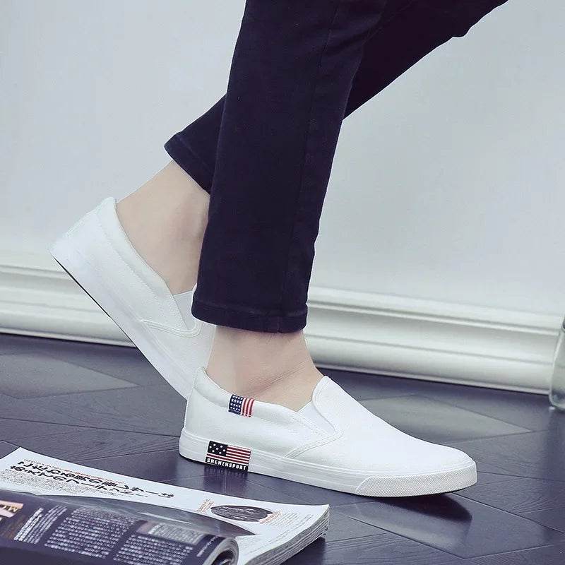Buy Center Luxury Men’s Casual Canvas Loafers - Breathable Slip-On Flats - Buy Center UK