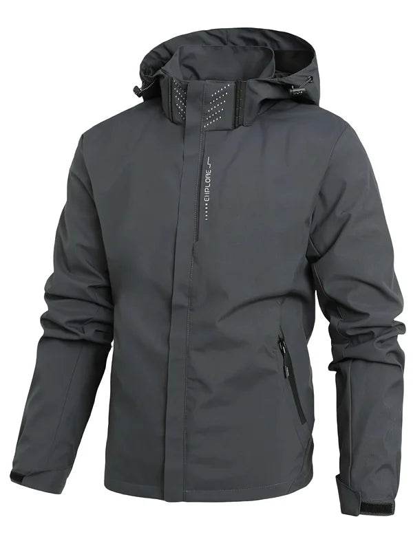 Buy Center Men's Waterproof Rain Jacket - Lightweight & Windproof Design - Buy Center UK