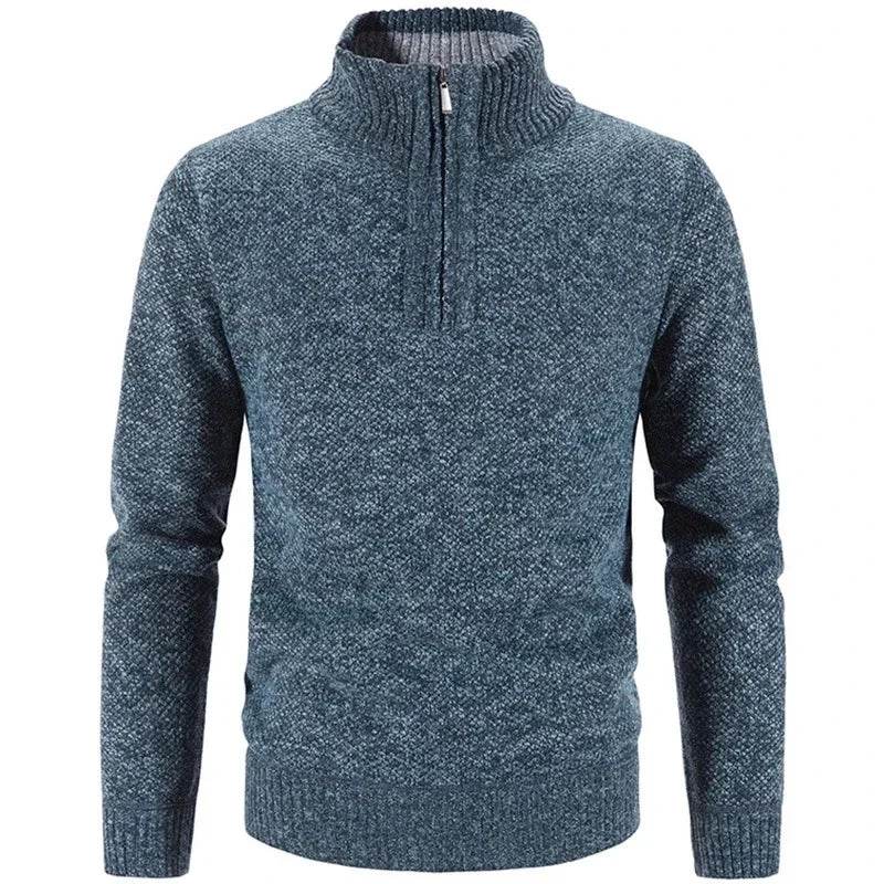 Buy Center Men's Fleece Sweater - Half-Zip Turtleneck Pullover - Buy Center UK