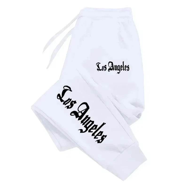 Los Angeles Letter Printed Jogging Pants - Unisex Casual Sports Wear - Buy Center UK