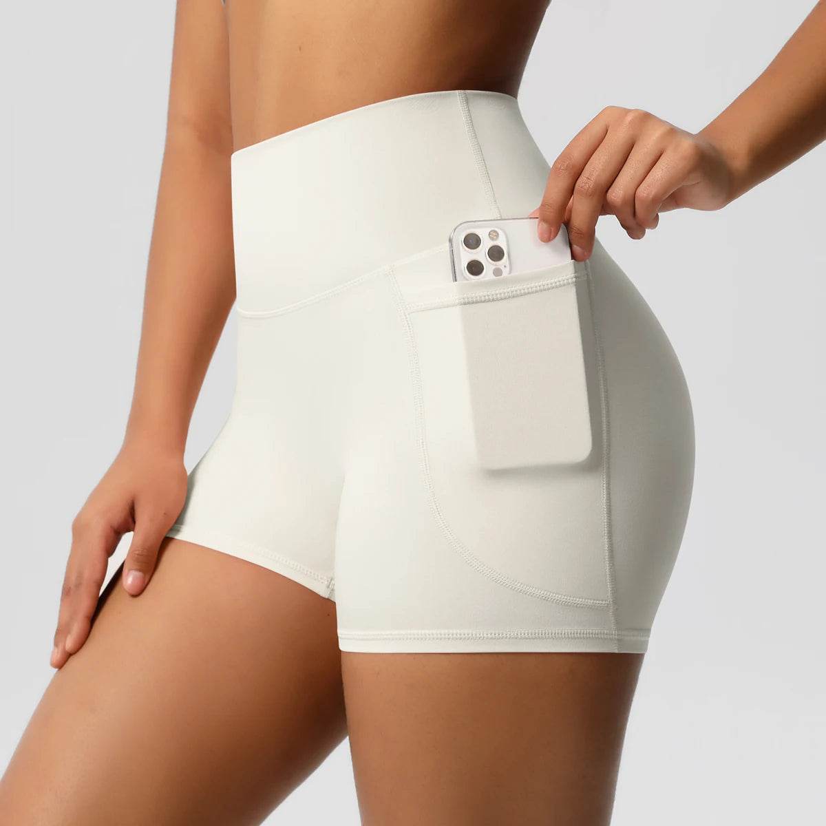 Buy Center Women's Nylon Tummy Lifting Shorts - Gym & Outdoor Ready - Buy Center UK