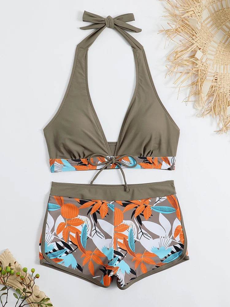 2025 Halter Bikini Set - High Waist Women's Swimsuit for Beach - Buy Center UK