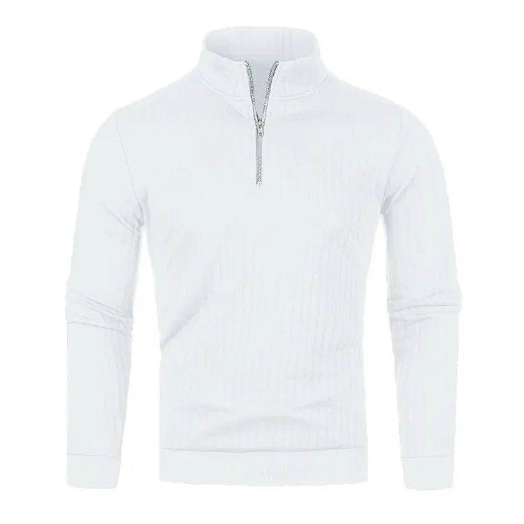 Buy Center Men's Semi Turtleneck Half Zip Pullover - Gothic Style - Buy Center UK