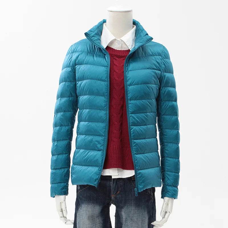 Buy Center Women's Spring Puffer Coat - Ultra Light Duck Down - Buy Center UK