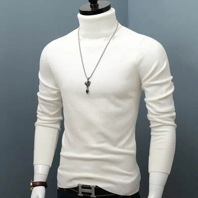 Buy Center Men's Winter Thick Warm Turtleneck Sweater - Slim Fit - Buy Center UK