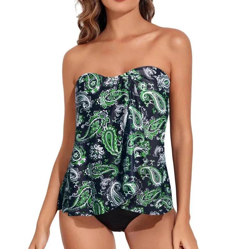 2025 Ladies Two-Piece Bikini Set - Large Triangle Swimwear - Buy Center UK