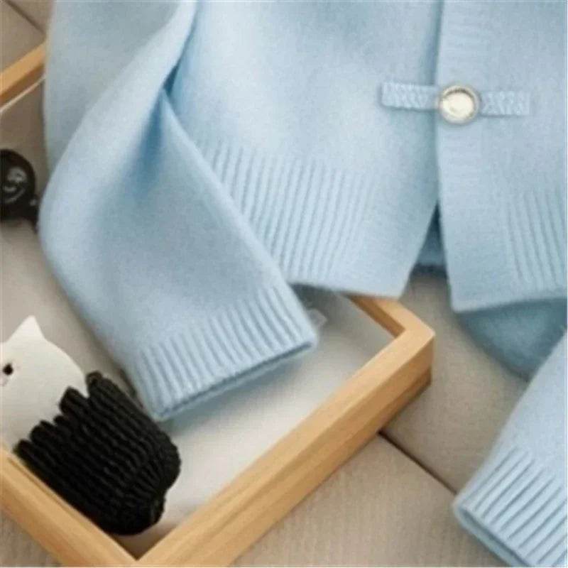 Buy Center Vintage Wool Knitted Cardigan - Casual O-neck Sweater - Buy Center UK