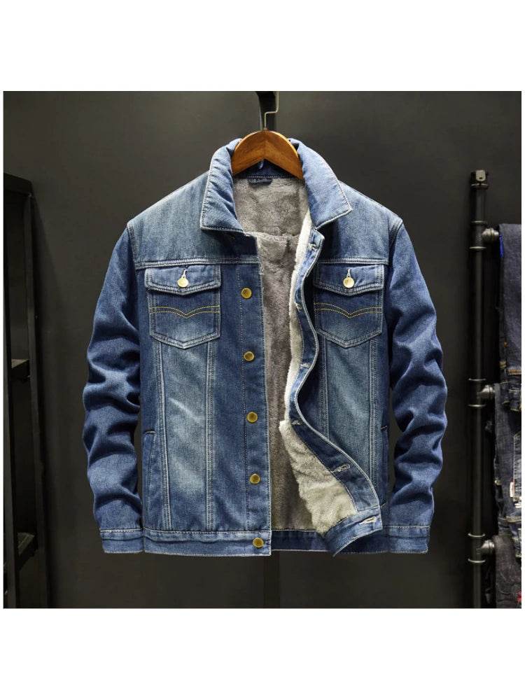 Buy Center Winter Denim Jacket - Thicker, Warm, Plus Size Men's Fashion - Buy Center UK