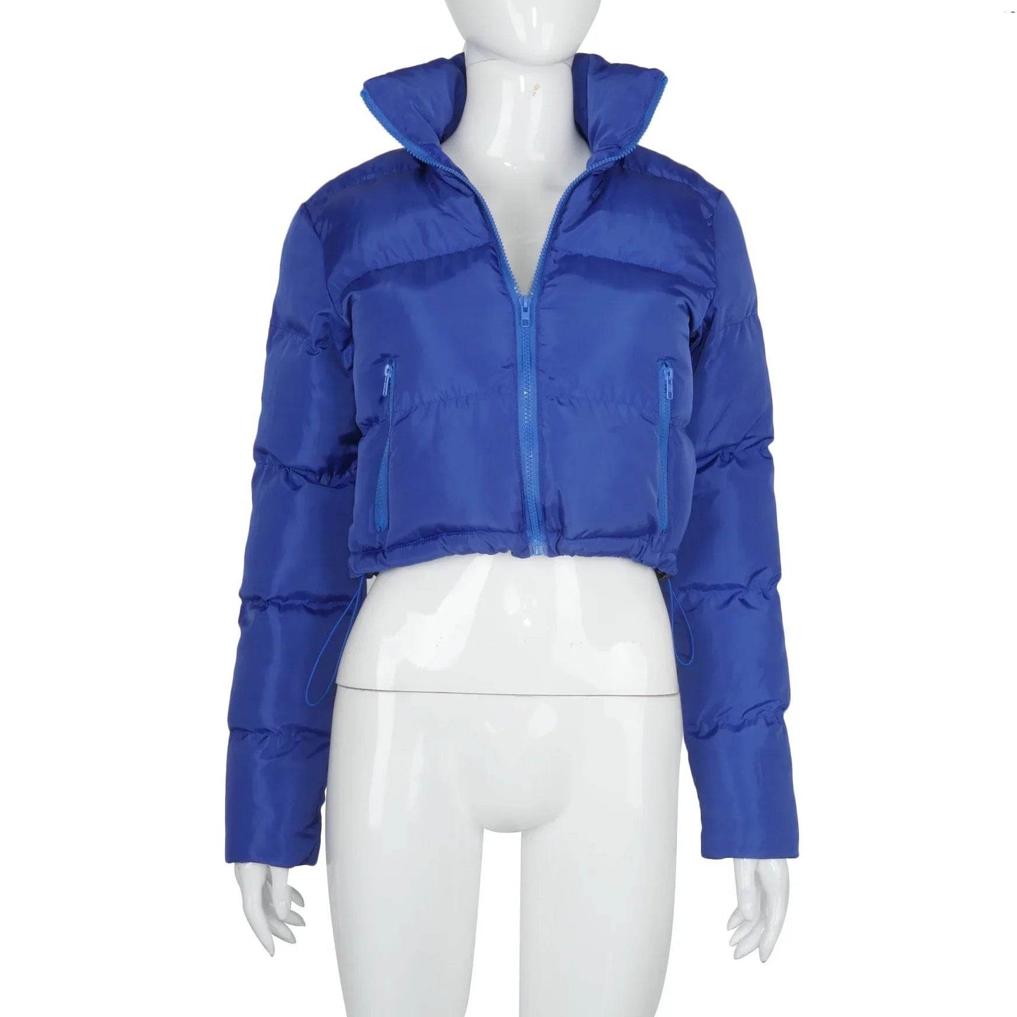 2024 Oversized Down Coat - Women's Cropped Puffer Jacket - Buy Center UK