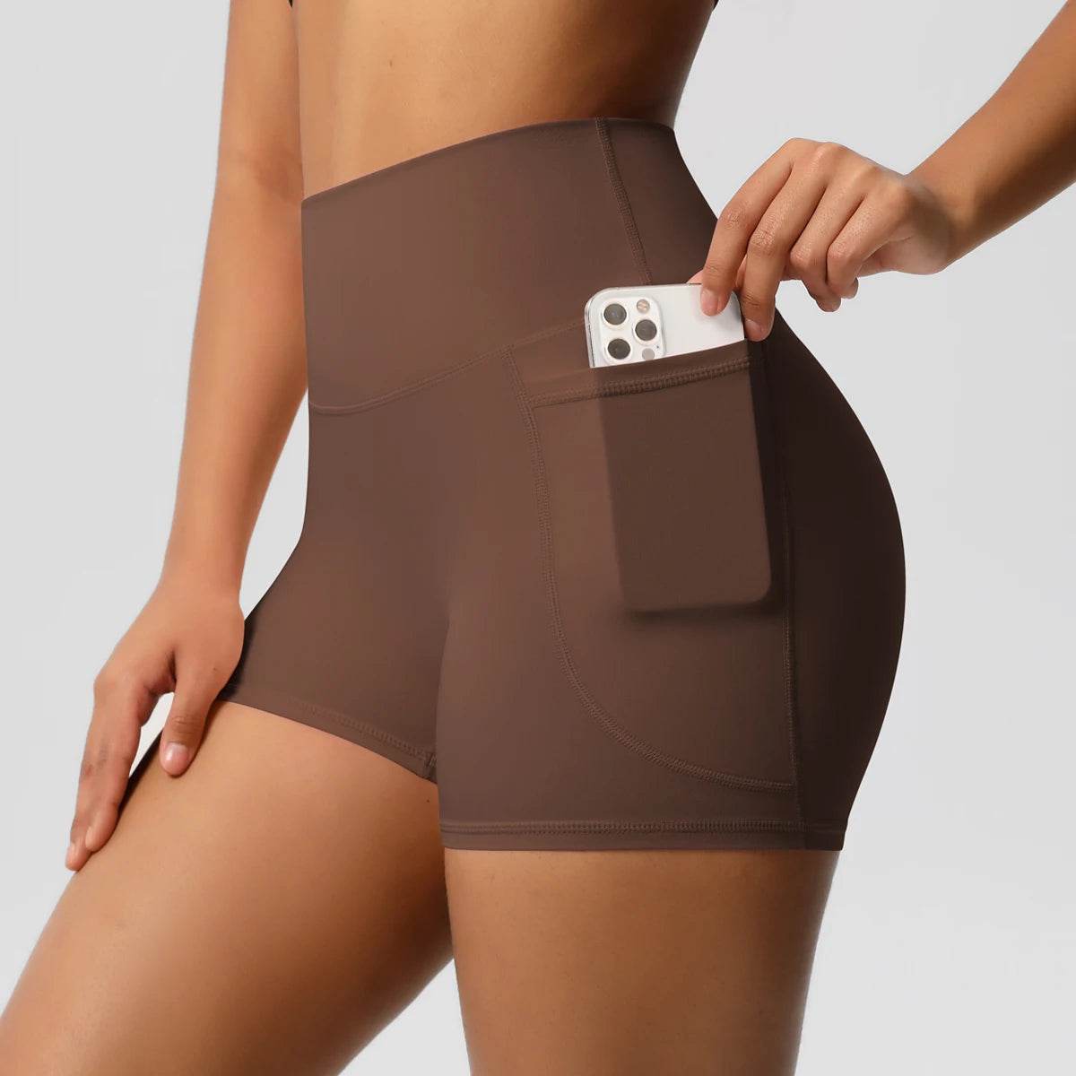 Buy Center Women's Nylon Tummy Lifting Shorts - Gym & Outdoor Ready - Buy Center UK