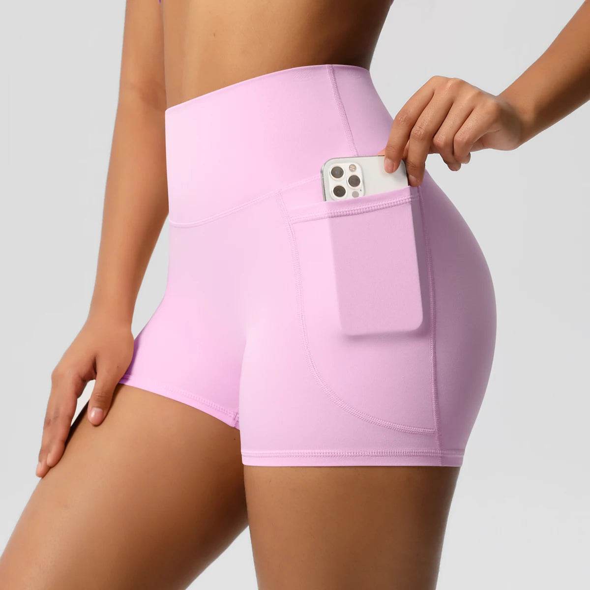 Buy Center Women's Nylon Tummy Lifting Shorts - Gym & Outdoor Ready - Buy Center UK