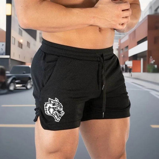 Buy Center 2025 Wolf Logo Quick Dry Athletic Shorts for Men - Buy Center UK