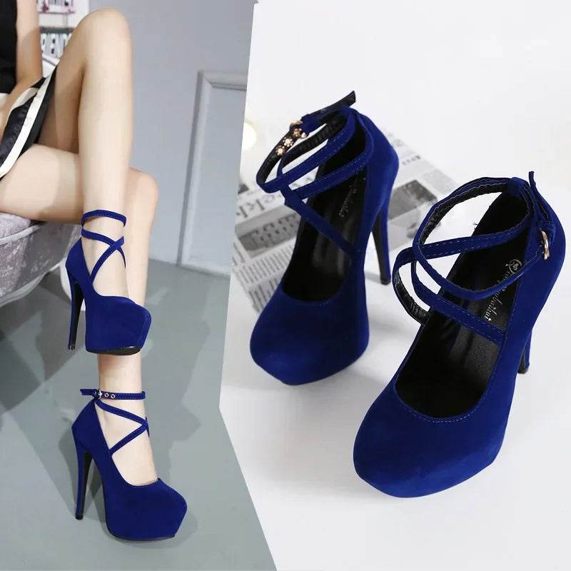 Buy Center Super High Heels for Women - Stylish Waterproof Pumps - Buy Center UK