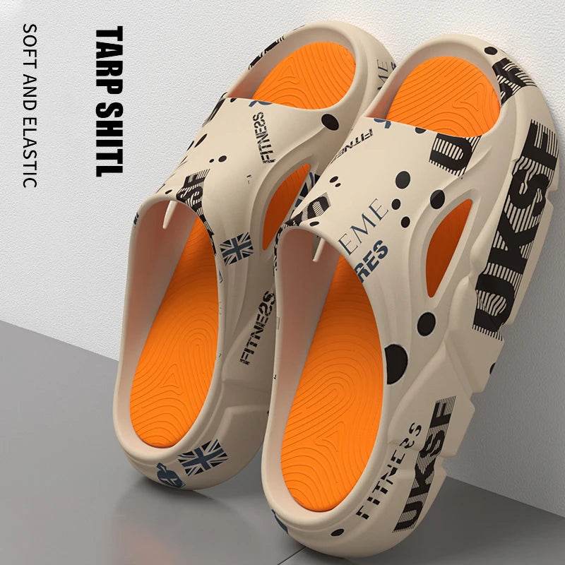 Buy Center Summer Men's Slippers - Non-Slip Thick Platform Sandals - Buy Center UK