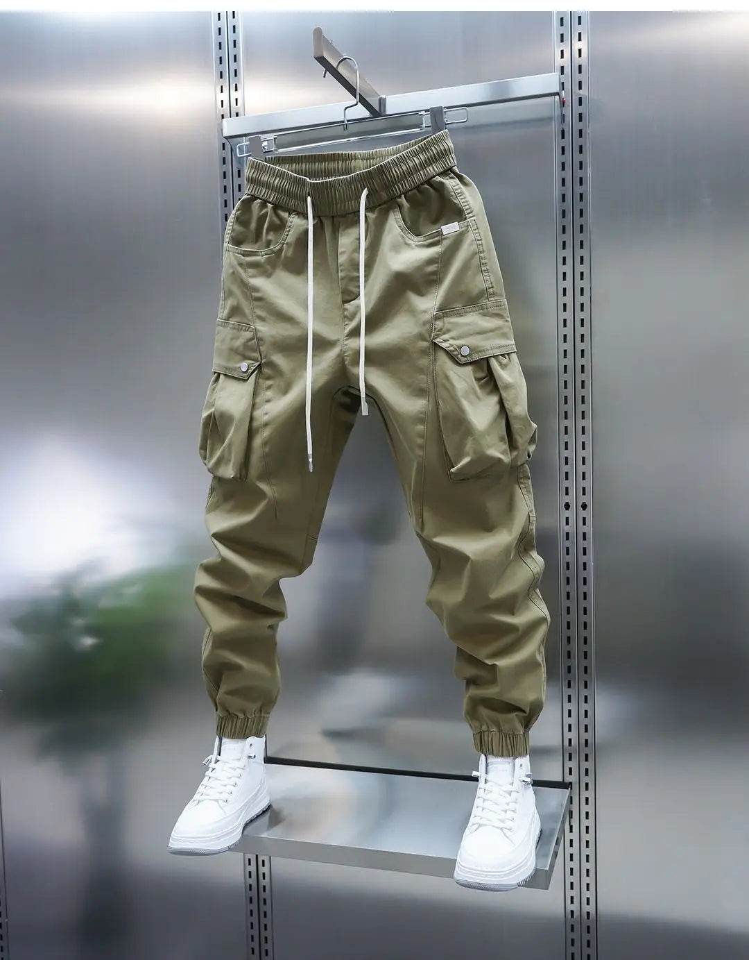 Buy Center Men's Big Pocket Jogger Pants - Slim Fit Harem Trousers - Buy Center UK