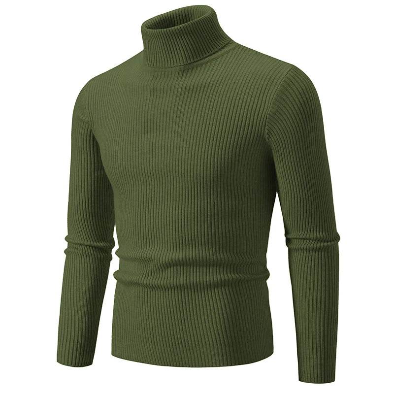 Buy Center Men's High Neck Sweater - Warm, Stylish Turtleneck Pullover - Buy Center UK