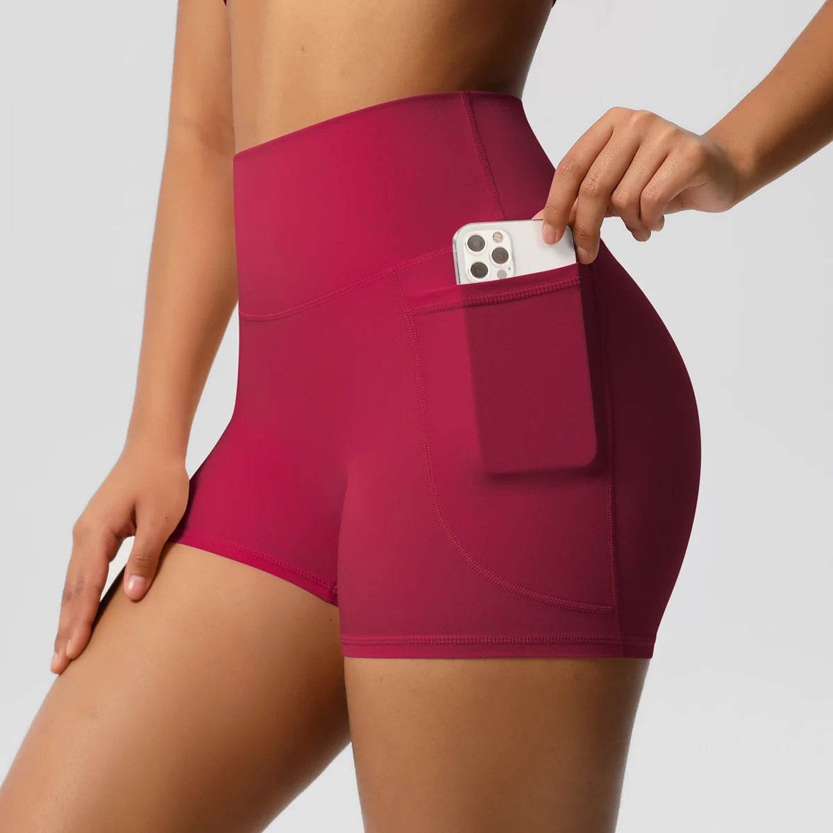 Buy Center Women's Nylon Tummy Lifting Shorts - Gym & Outdoor Ready - Buy Center UK